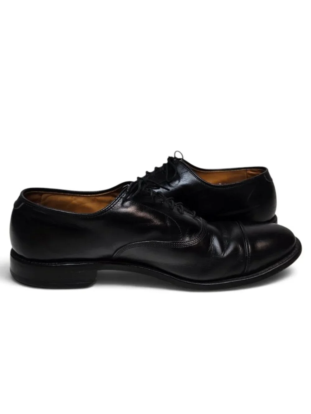 Allen Edmonds Park Avenue Dress Shoes Cap Toe Black Leather Office Dressy 10